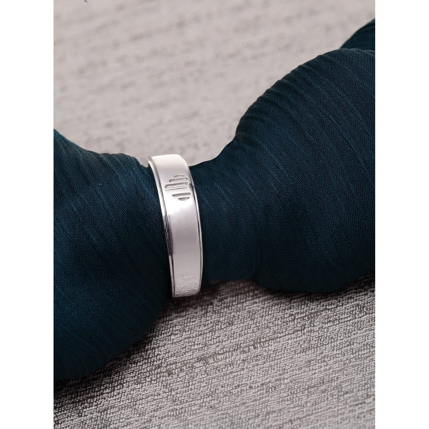 Clara Pure 925 Sterling Silver Heart Adjustable Ring Gift For Mens And Boys