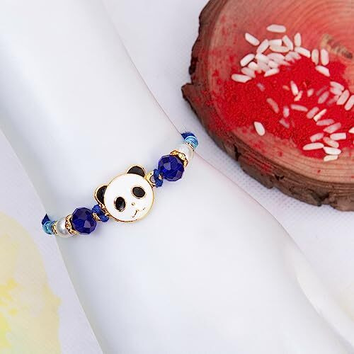 To The Nines Kids Rakhi/Band For Beloved Brother With Tilak Material - Pack of 2 Kids Rakhi