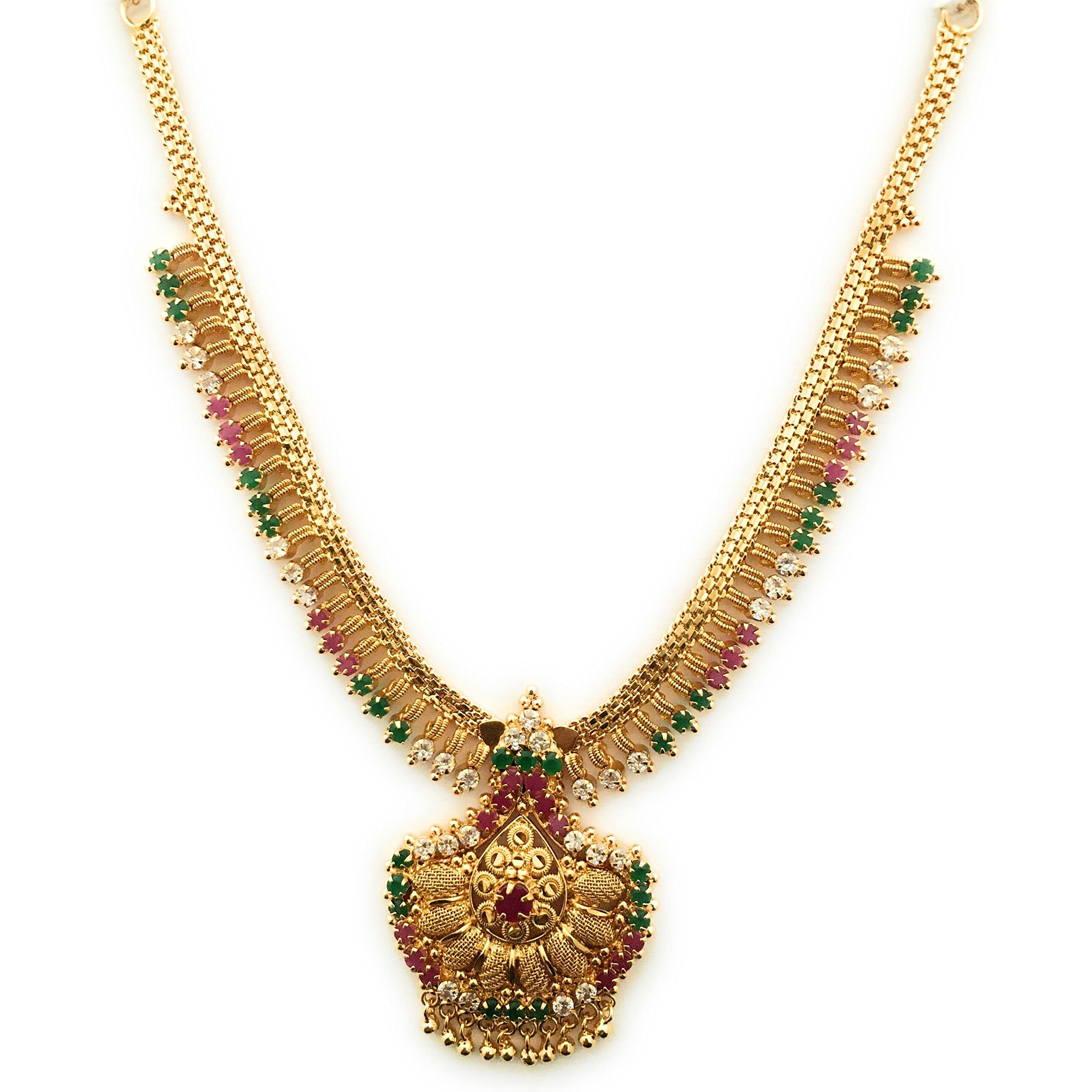 Sasitrends One Gram Micro Gold Plated Latest Neklace For Women and Girls