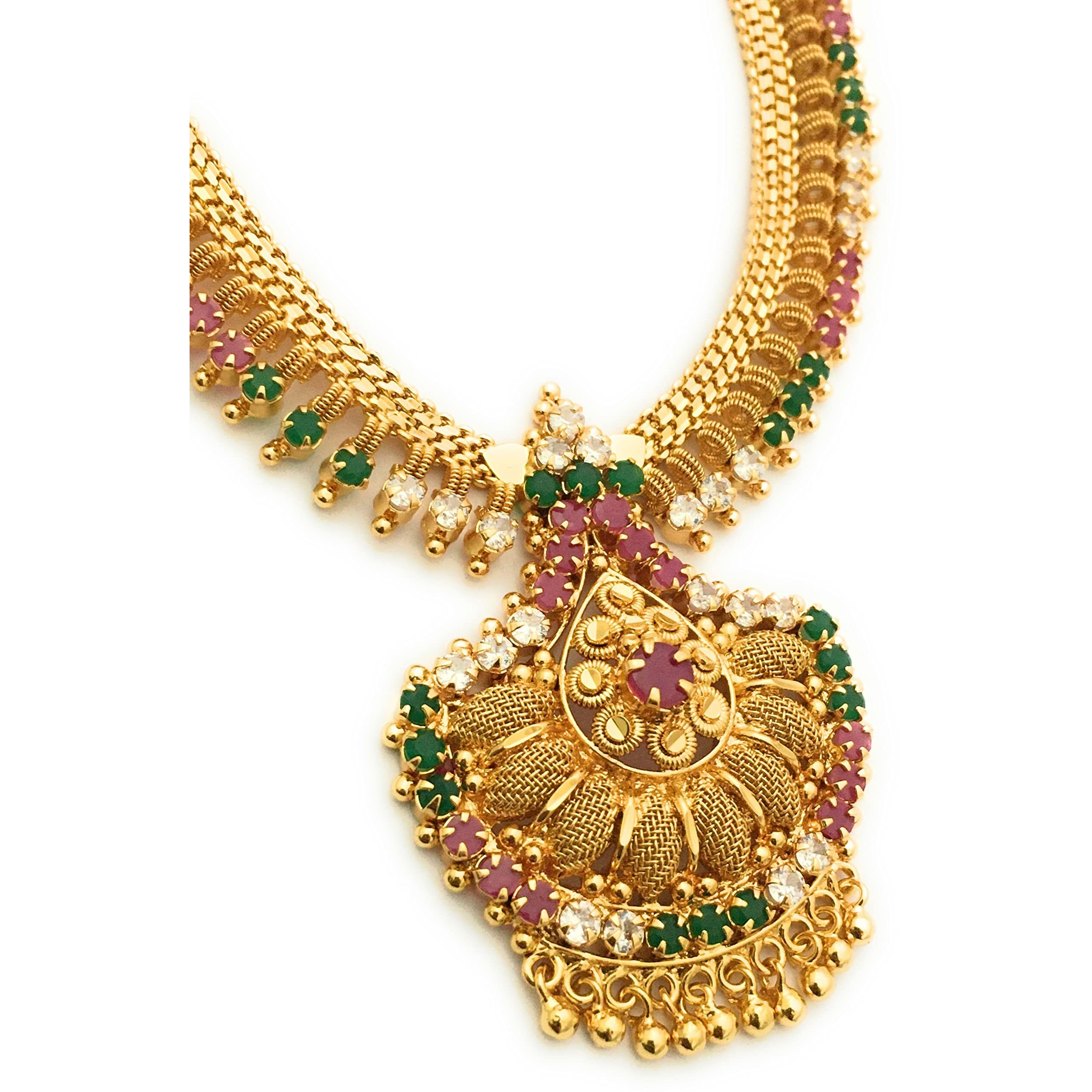 Sasitrends One Gram Micro Gold Plated Latest Neklace For Women and Girls