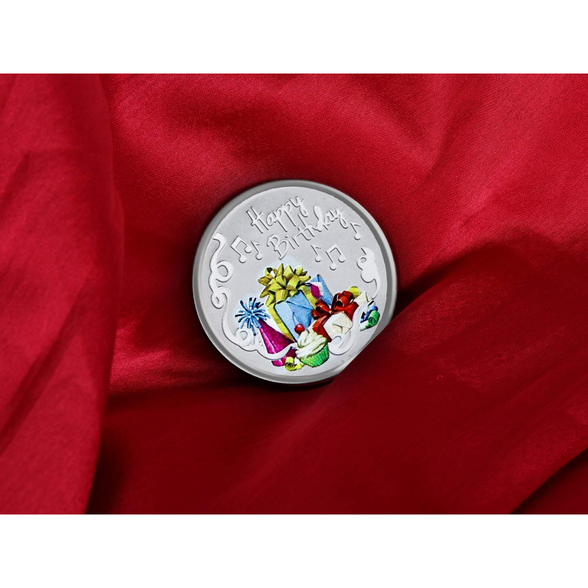 Ananth Jewels BIS Hallmarked 20 Grams Silver Coin Happy Birthday Gift