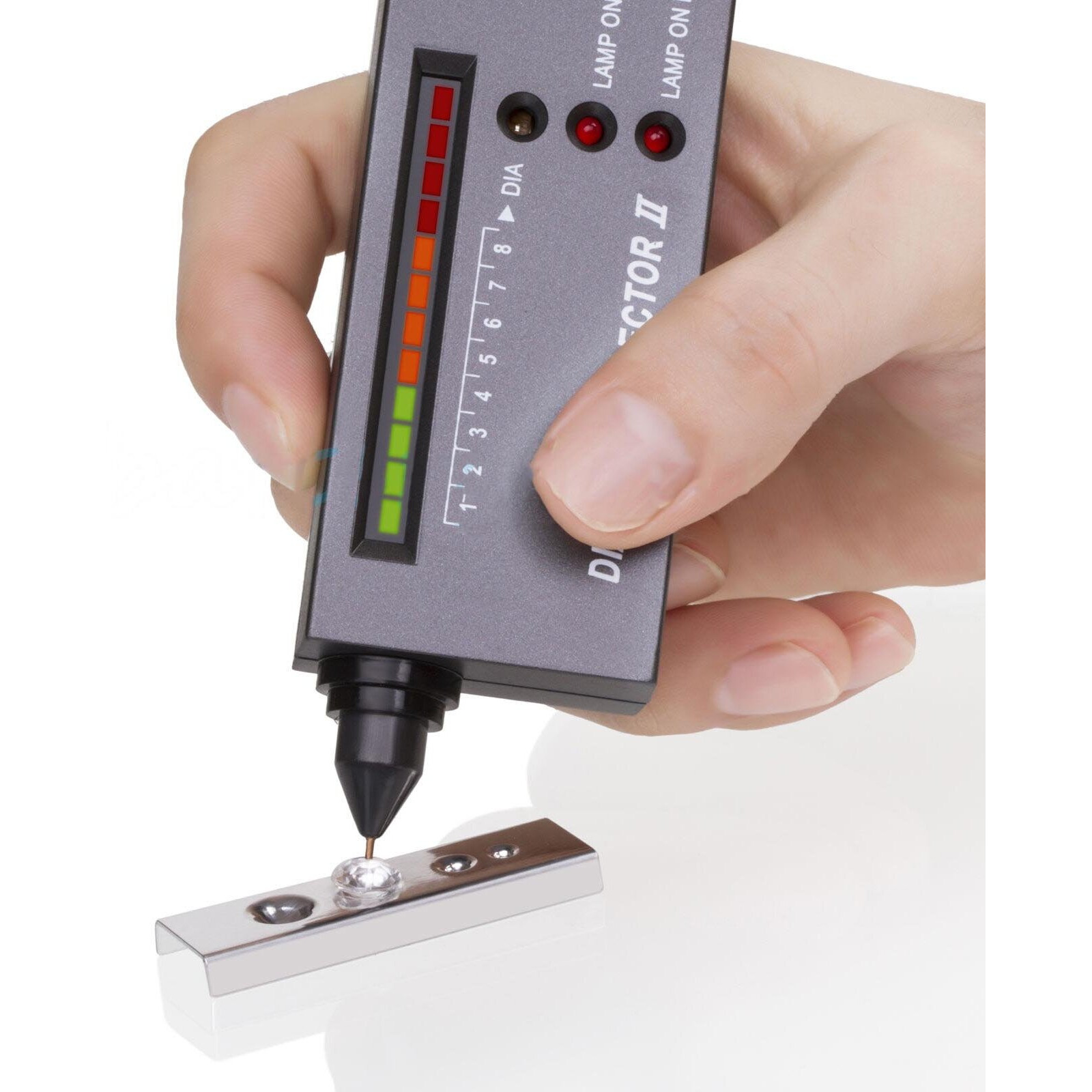 zhart diamond tester machine for checking fake or genuine Diamonds Jewellery Gemstone Moissanite selector ii tool for professional and home Use (without Battery)