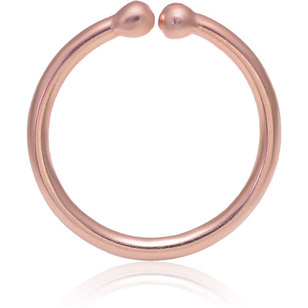 abhooshan Pure 92.5 Sterling Silver Gold Plated Clip-On Nose Ring - No Piercing required - Body Jewelry for Septum Couch Helix | With Certificate of Authenticity (Vintage 18K Rose Gold)
