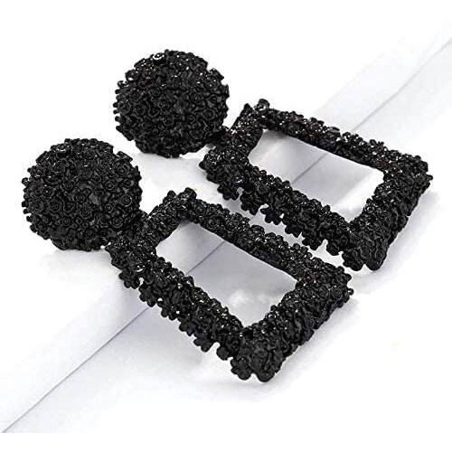 YouBella Jewellery Celebrity Inspired Handmade Earrings for Girls and Women (Black)