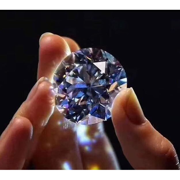 GRA Certified Moissanite Round Shape Diamond D Color Gemstone VVS1 Clarity 0.8 Carat
