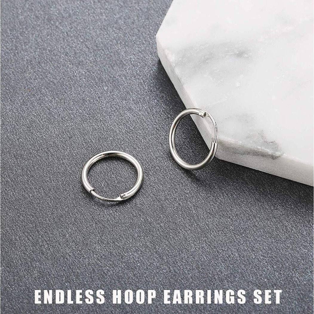 Ananth Jewels 925 Silver BIS HALLMARKED HOOP Earrings for Girls and Women 60 MM