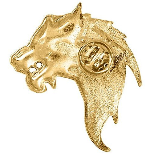 Tripin Lapel Pin For Men Suit Brooch For Men Golden Classic Lion Face Design Women For Office Corporate Party French Cuff Shirts Shirt Suit Blazer (Golden)