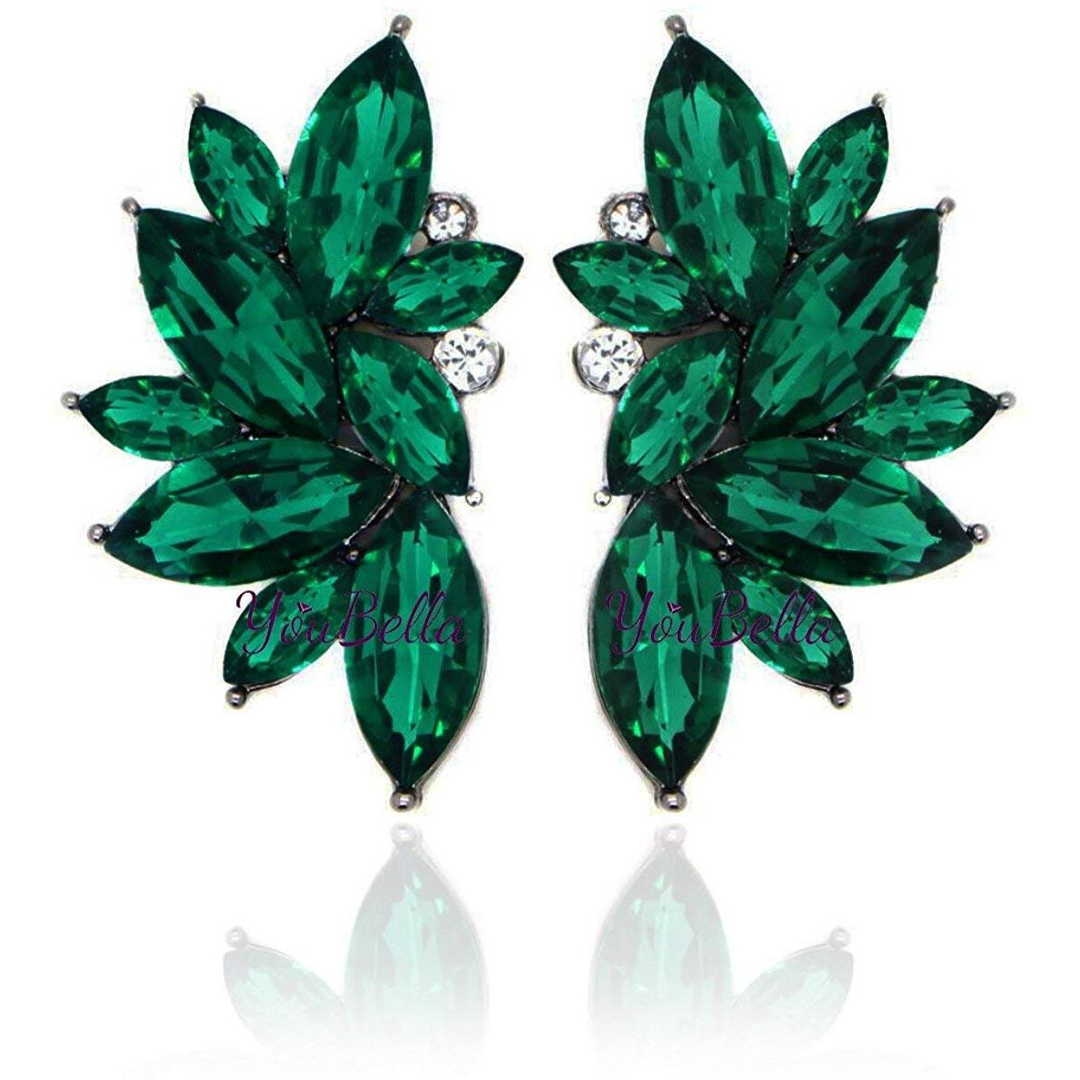 YouBella Valentine Gifts  Fashion Jewellery Earrings for Girls and Women (Green)