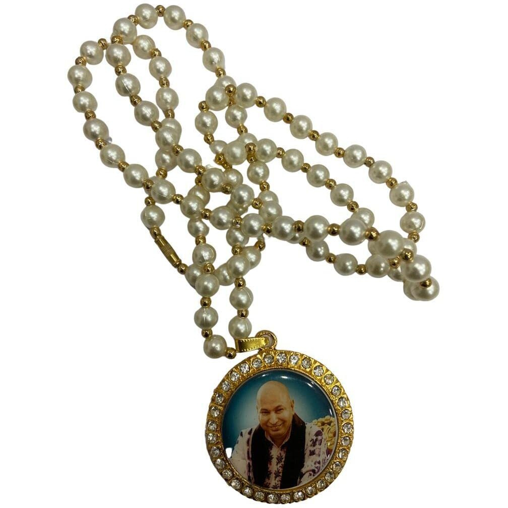 RK Basics Guruji Swaroop Brass Pendant Locket & Mala | Blessing Shukrana Jai Guruji Swaroop For Unisex Adult