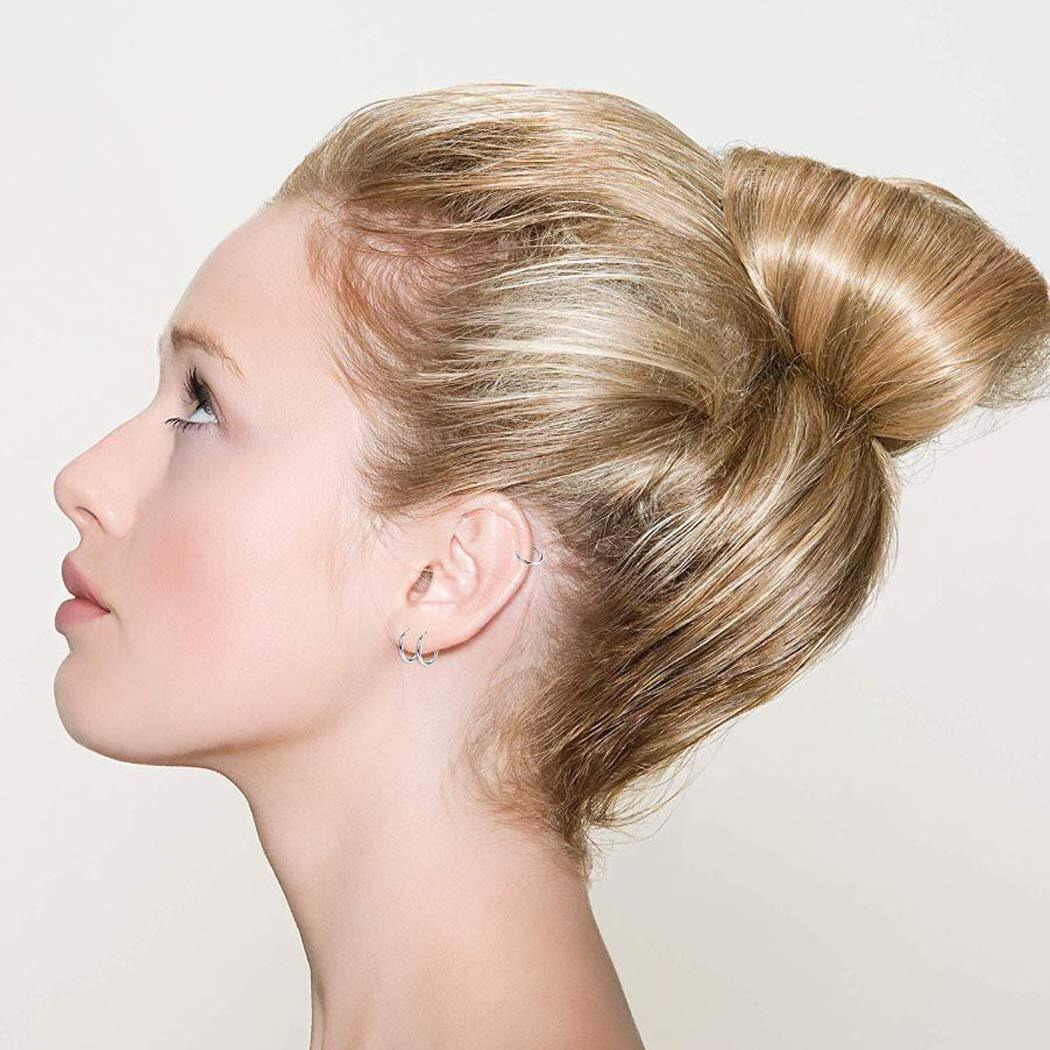 Ananth Jewels 925 Silver BIS HALLMARKED HOOP Earrings for Girls and Women 12 MM