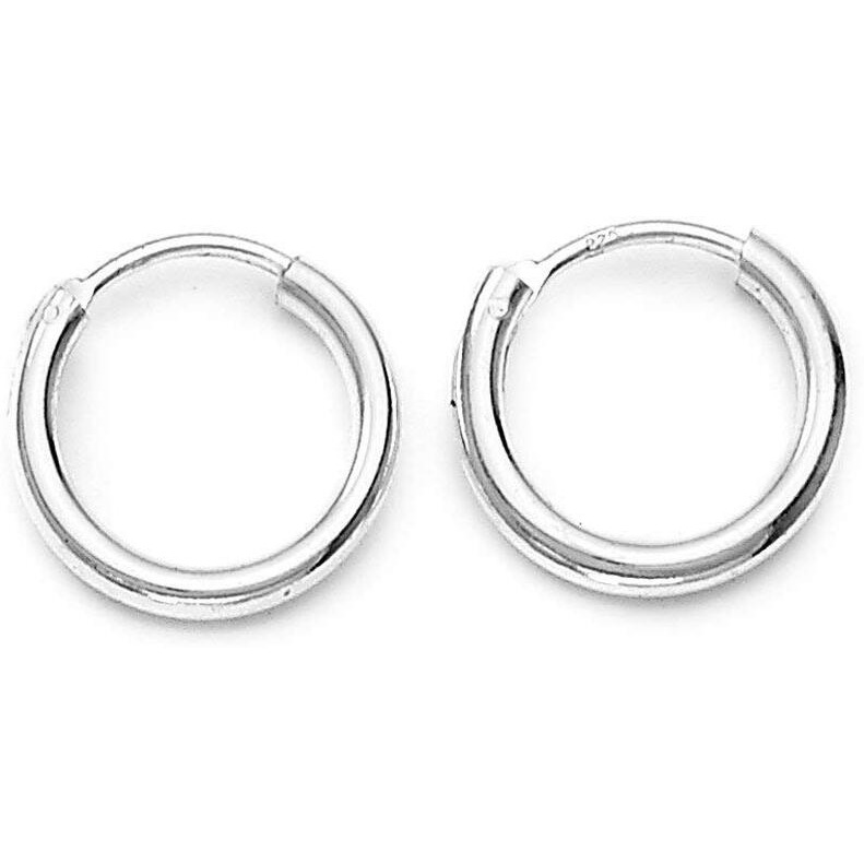 Ananth Jewels 925 Silver BIS HALLMARKED HOOP Earrings for Girls and Women 14 MM