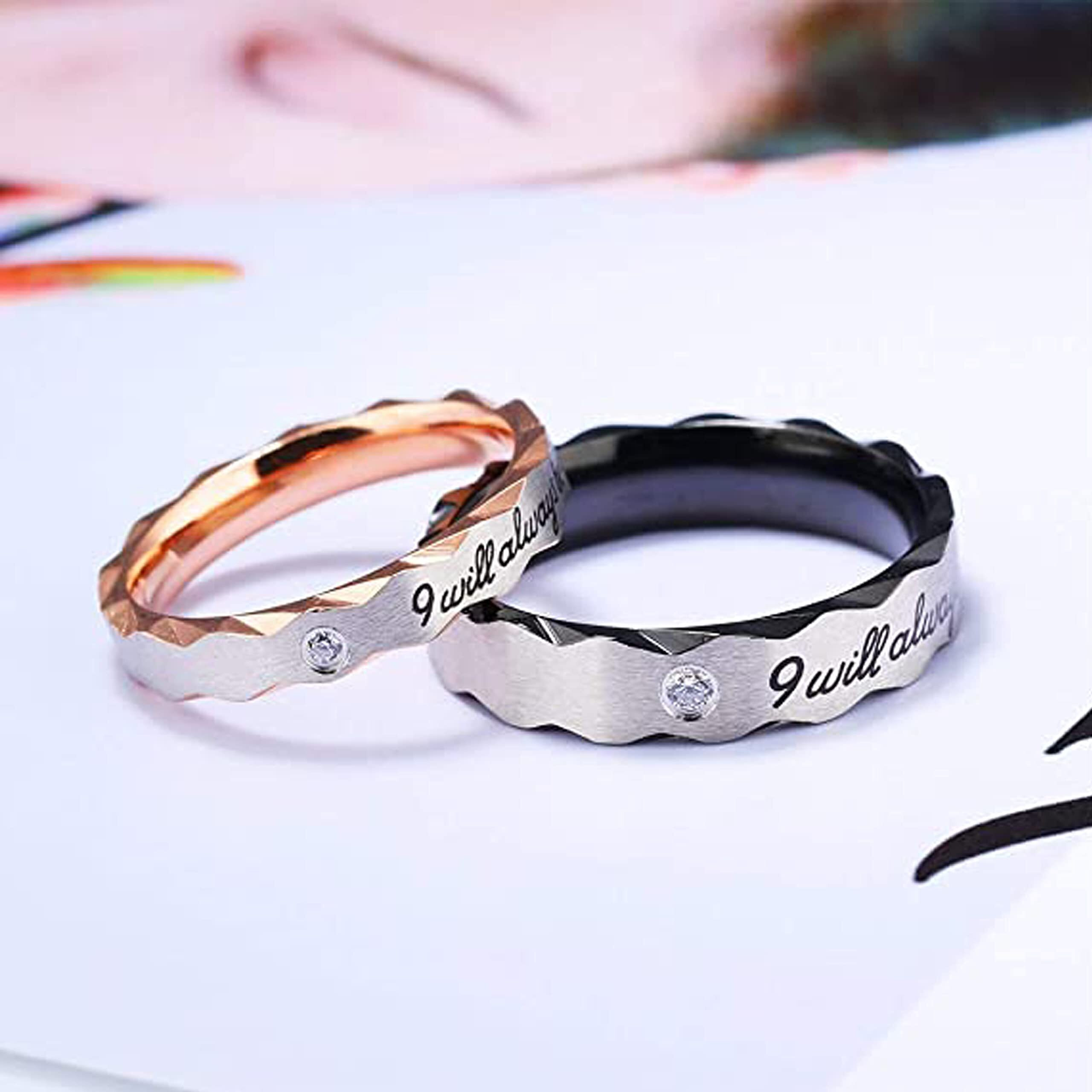 Fashion Frill Delicate Rings For Women Crystal Silver Plated Heart Design Adjustable Silver Ring Finger Couple Ring For Women Girls Men Boys Rings Wife Girlfriend Valentine (Retro)