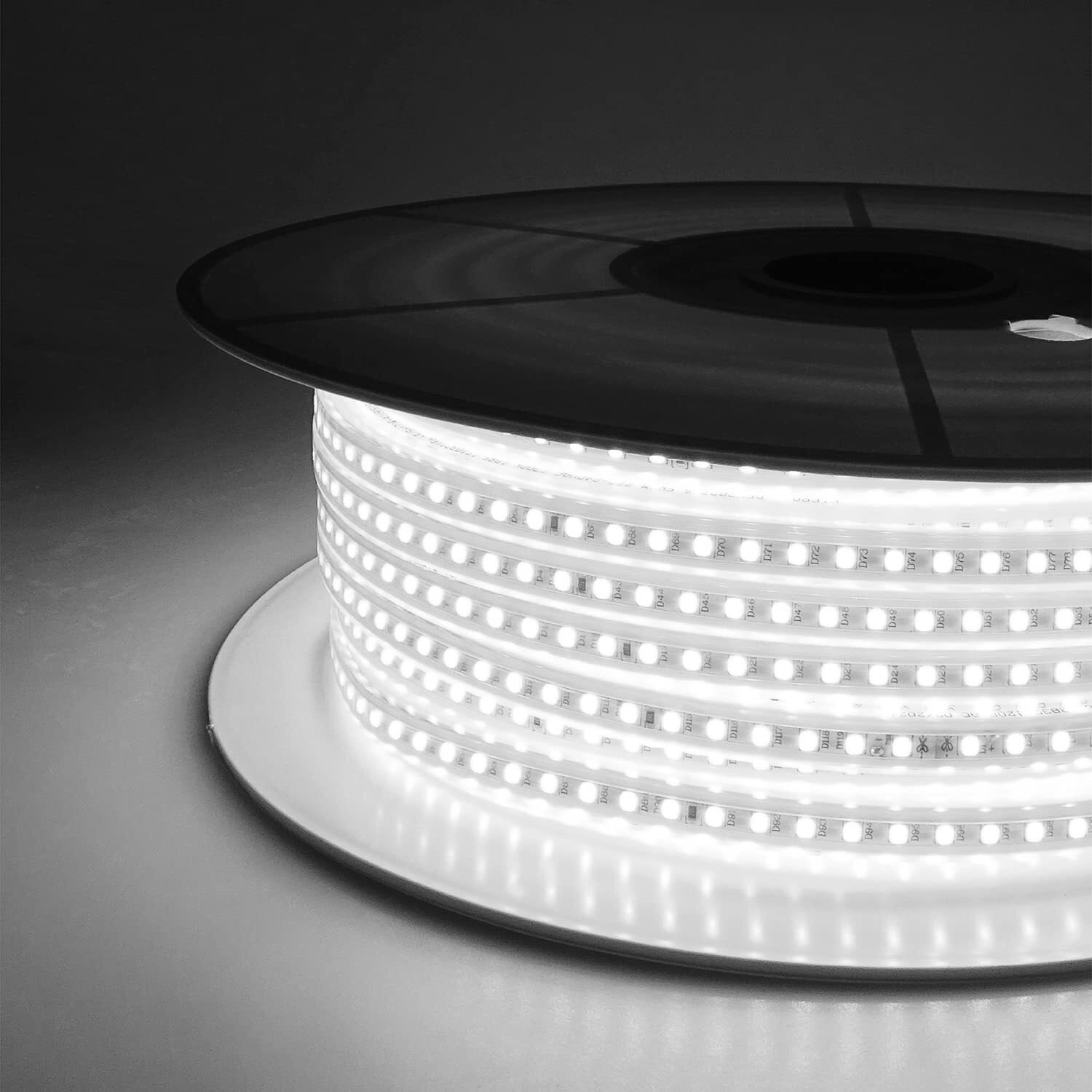 wipro Garnet 50 Meters Led Strip Light|120 Leds/Mtr|Cool White|Ip65-Waterproof|Flexible Rope Light for Outdoor & Indoor Decoration for Diwali, Christmas|Strip for Balcony, False Ceiling|Pack of 1