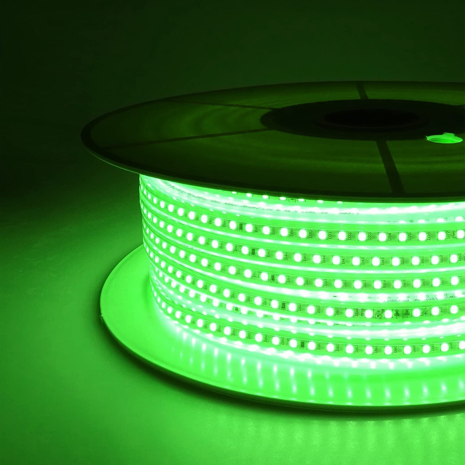 wipro Garnet 50 mtr LED Strip Light| 120 LEDs/mtr | Green | IP65-Waterproof | Flexible Rope Light for Outdoor & Indoor Decoration for Diwali, Christmas|Strip for Balcony, False ceiling|Pack of 1