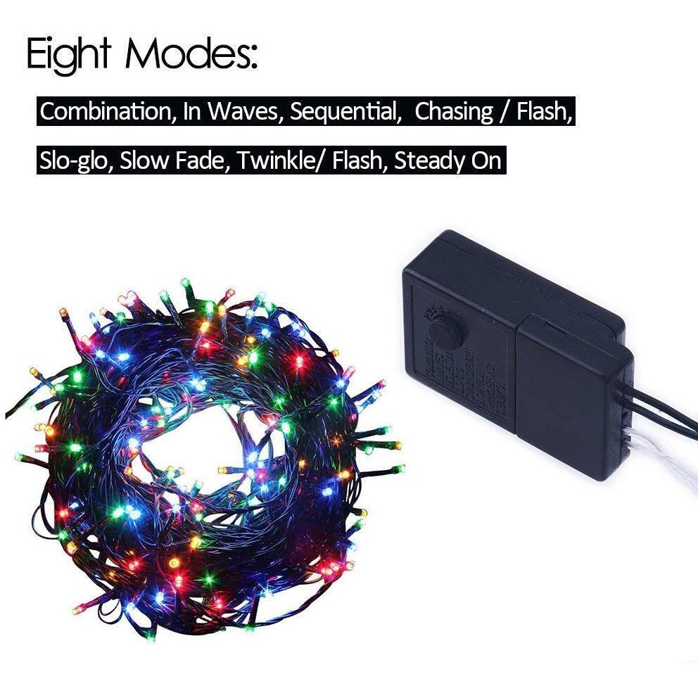 Gesto Multicolor Serial String Led Light with 8 Modes Changing Controller - Waterproof Serial Lights for Decoration Long | for Home,Diwali Decoration, Christmas,Patio Garden(45 Meter | Pack of 5)
