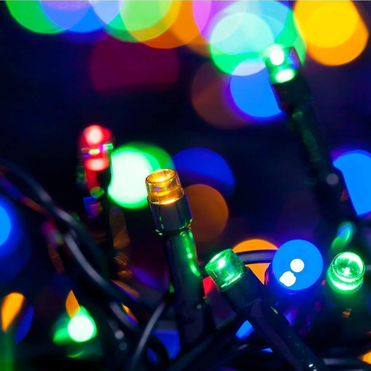 Gesto Multicolor Serial String Led Light with 8 Modes Changing Controller - Waterproof Serial Lights for Decoration Long | for Home,Diwali Decoration, Christmas,Patio Garden(45 Meter | Pack of 5)