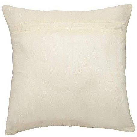 The Purple Tree Ethnic Printed Jute Cushion Covers (16x16 inch, Pack of 2) Cushion Covers, Jute Cushion Covers, Sofa Cushion Covers, Diwali Cushion Cover LR124
