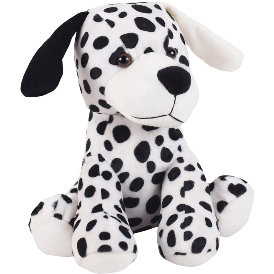 ERRECOM Ultra Plush Stuffed Soft Toy for Kids Dalmatian Dog Animal Toys Teddy Bear Birthday Diwali Gifts Girls Boys 9 inches (Free Rakhi)