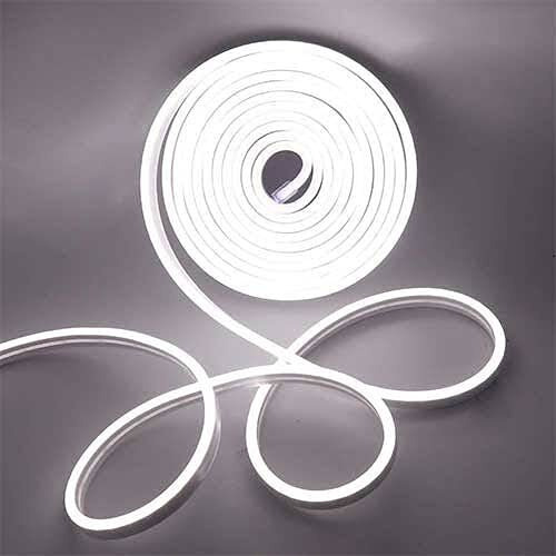 Khodiyar Online Store LED Strip Neon Rope Light (White-04 Meter), Water Proof IP65, Indoor and Outdoor LED Flexible Strip Light with Aapter for Diwali and Christmas Home and Office Decoration.