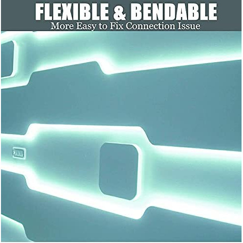 Khodiyar Online Store LED Strip Neon Rope Light (White-04 Meter), Water Proof IP65, Indoor and Outdoor LED Flexible Strip Light with Aapter for Diwali and Christmas Home and Office Decoration.