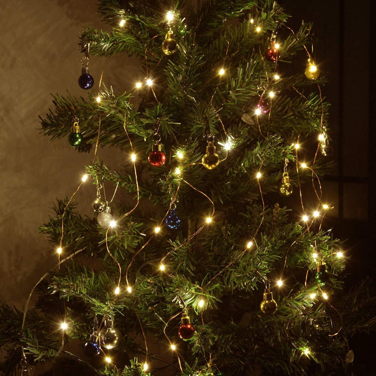 LTETTES 10 Meter 100 Led USB Powered Waterproof Copper Wire Warm White Led Fairy String Lights for Home Bedroom Decorations Lights. Wedding, Diwali, Christmas Tree Lights