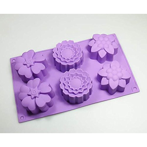 Perfect Pricee Soap, Candle, Resin Art and Crafting tool, Muffin, Cake, Soap Bombs, Model, Repillica Moulds Mold DYI kit, Hobby kits, Kids activity tool (Mix flower)