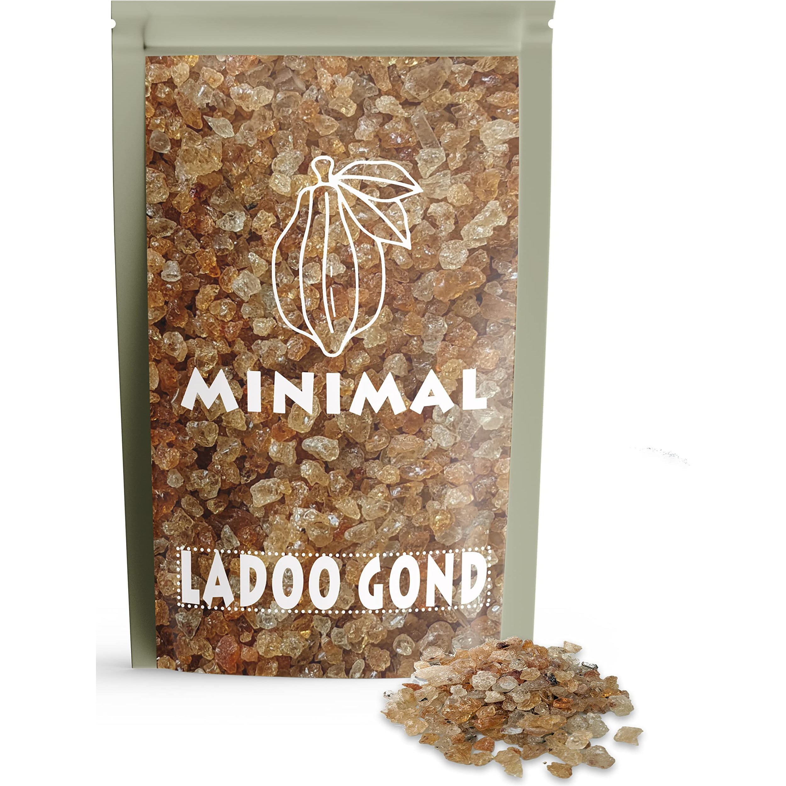 Minimal Babool Gond for Ladoo - 250 Gm / Gond for Laddu Making & Sweets / Edible Gum / Kikar / Dink / Gum Arabic / 100% Authentic, Sourced from Forest, 250 Gm