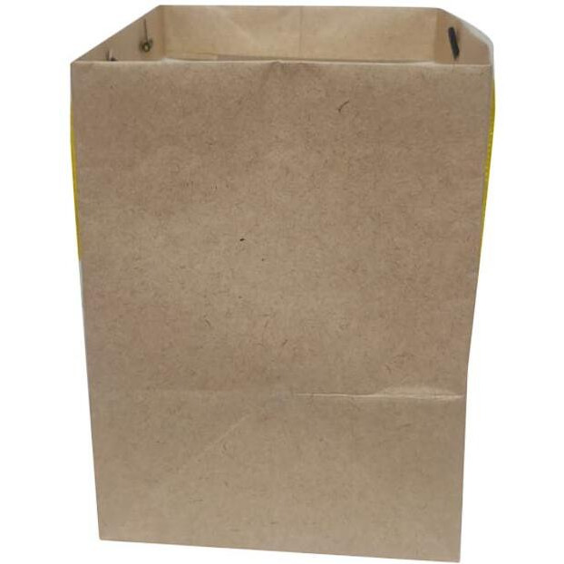 Flute Cubes Presents 2 Container Food Parcel/Mithai/Sweets - Brown Eco Friendly Gift Paper Bag, (Size 7.5 x 7.5 x 5.5 - inch) Pack of 10