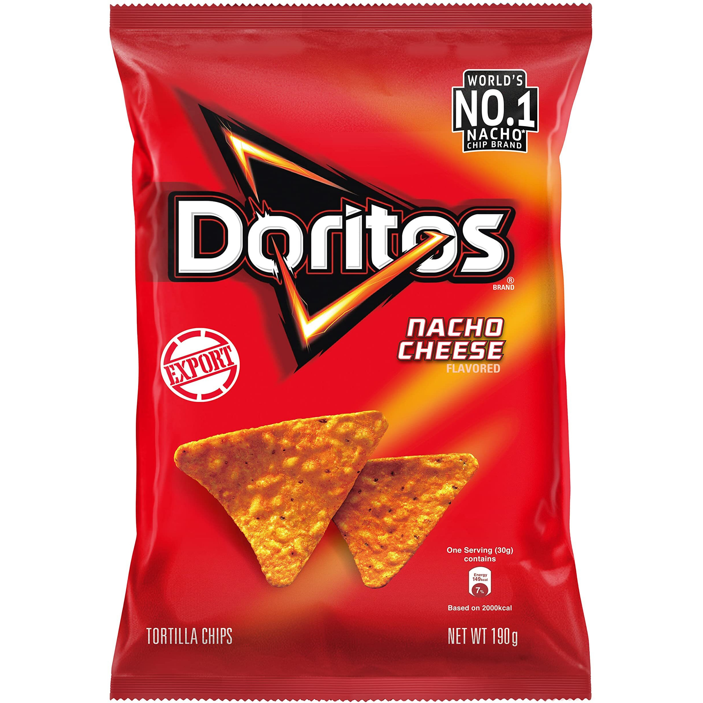 Doritos Frito Lay Nacho Cheese Flavored Tortilla Chips, 7 Oz 198.4 G
