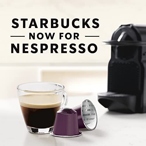 STARBUCKS By Nespresso, Caff Verona (50-Count Single Serve Capsules, Compatible With Nespresso Original Line System), Box