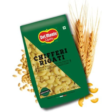 Del Monte Chifferi Pasta (Imported From Italy), 100% Durum Wheat Semolina, 500Gram