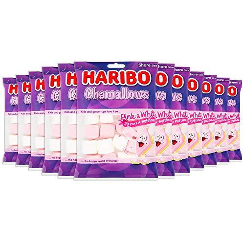 HARIBO Chamallows Pink & White, Share Size, 12 X 140 g