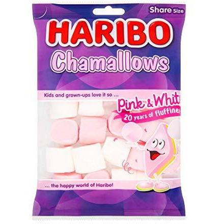 HARIBO Chamallows Pink & White, Share Size, 12 X 140 g