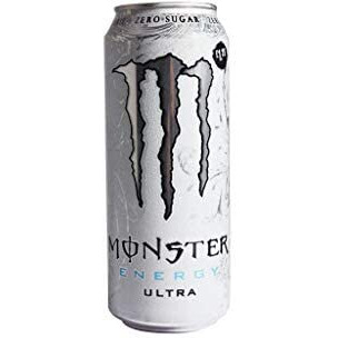 Monster Energy Chefsneed Ultra Zero Drink, (Pack Of 12 Cans X 500Ml Each), Vegetarian - Ultra Zero