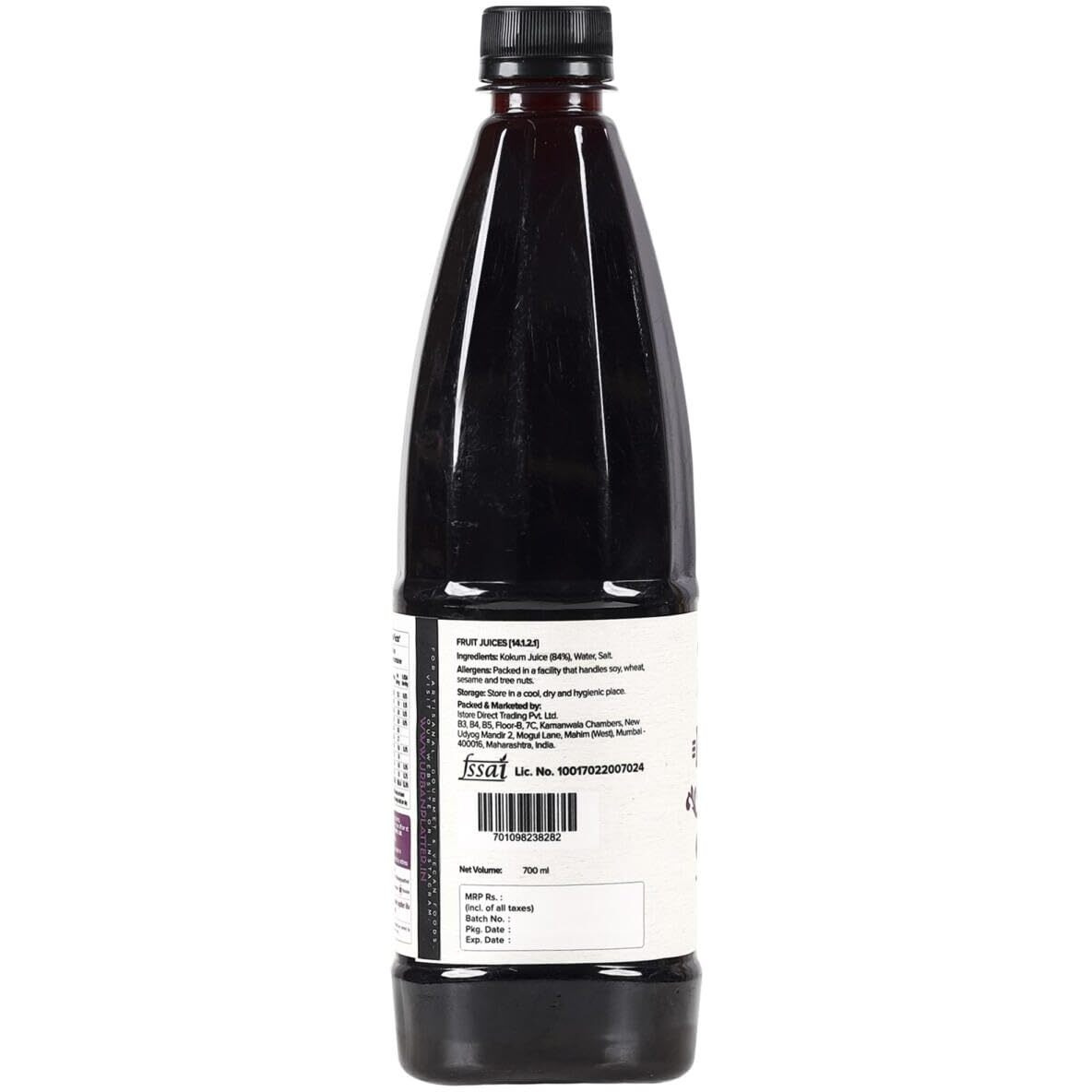 Urban Platter Kokum Juice (Agal), 700ml [All-Natural, Flavourful & Salty]