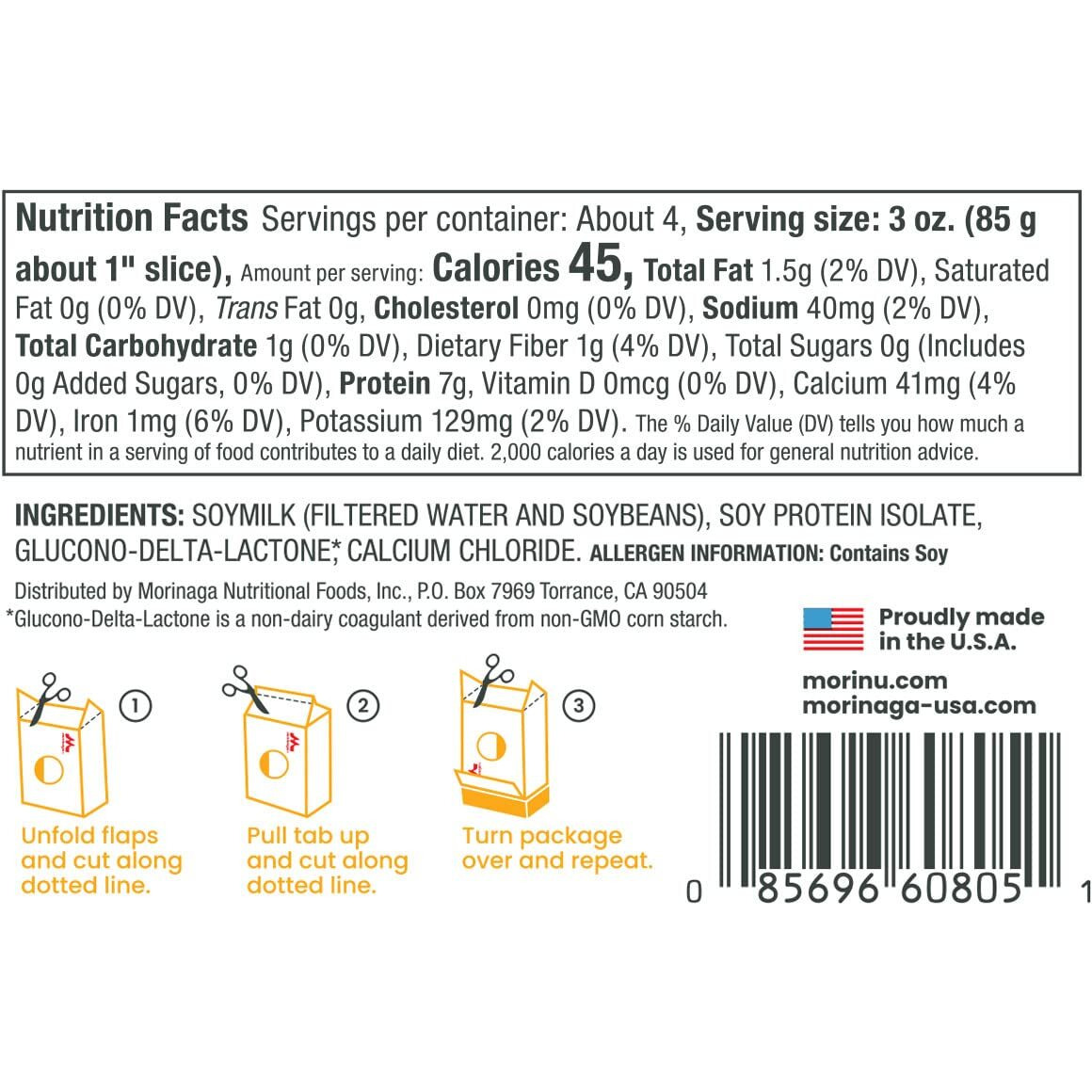 Mori-Nu Silken Tofu, Extra Firm, 349G