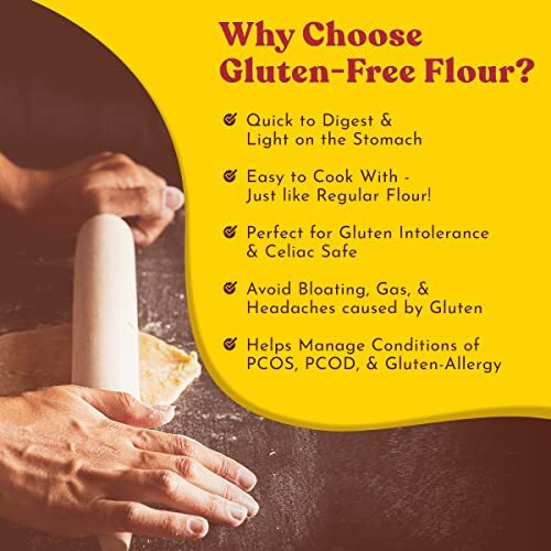 Dr. Schar Schar Gluten Free Flour/Atta | Healthy & Naturally | Mix of Grains Almond Flour, Amaranth Flour, Rice Flour & Chickpea Flour | 1KG
