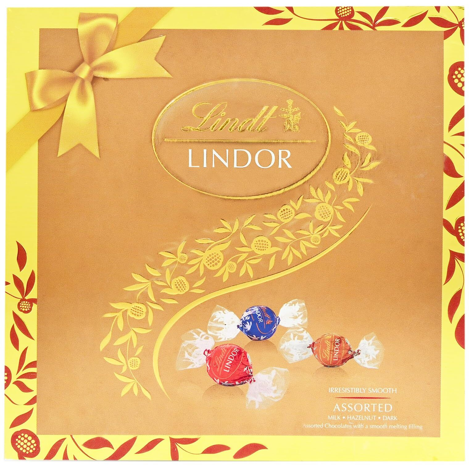 Lindt Lindor Assorted Cornet Chocolate Festive Gift Pack -100gm (8 Cornet Balls)