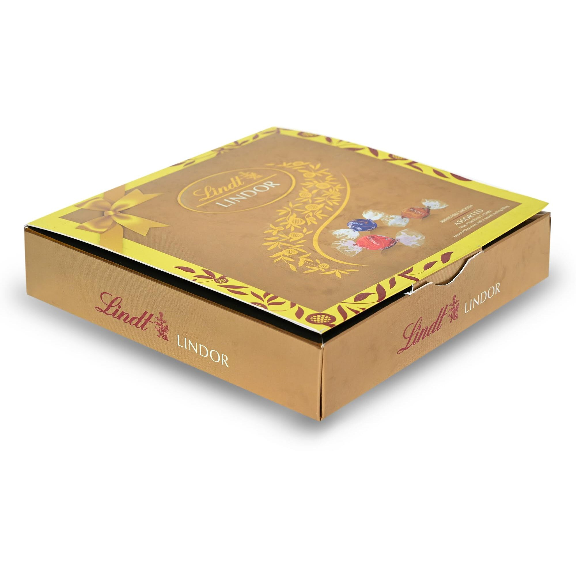 Lindt Lindor Assorted Cornet Chocolate Festive Gift Pack -100gm (8 Cornet Balls)