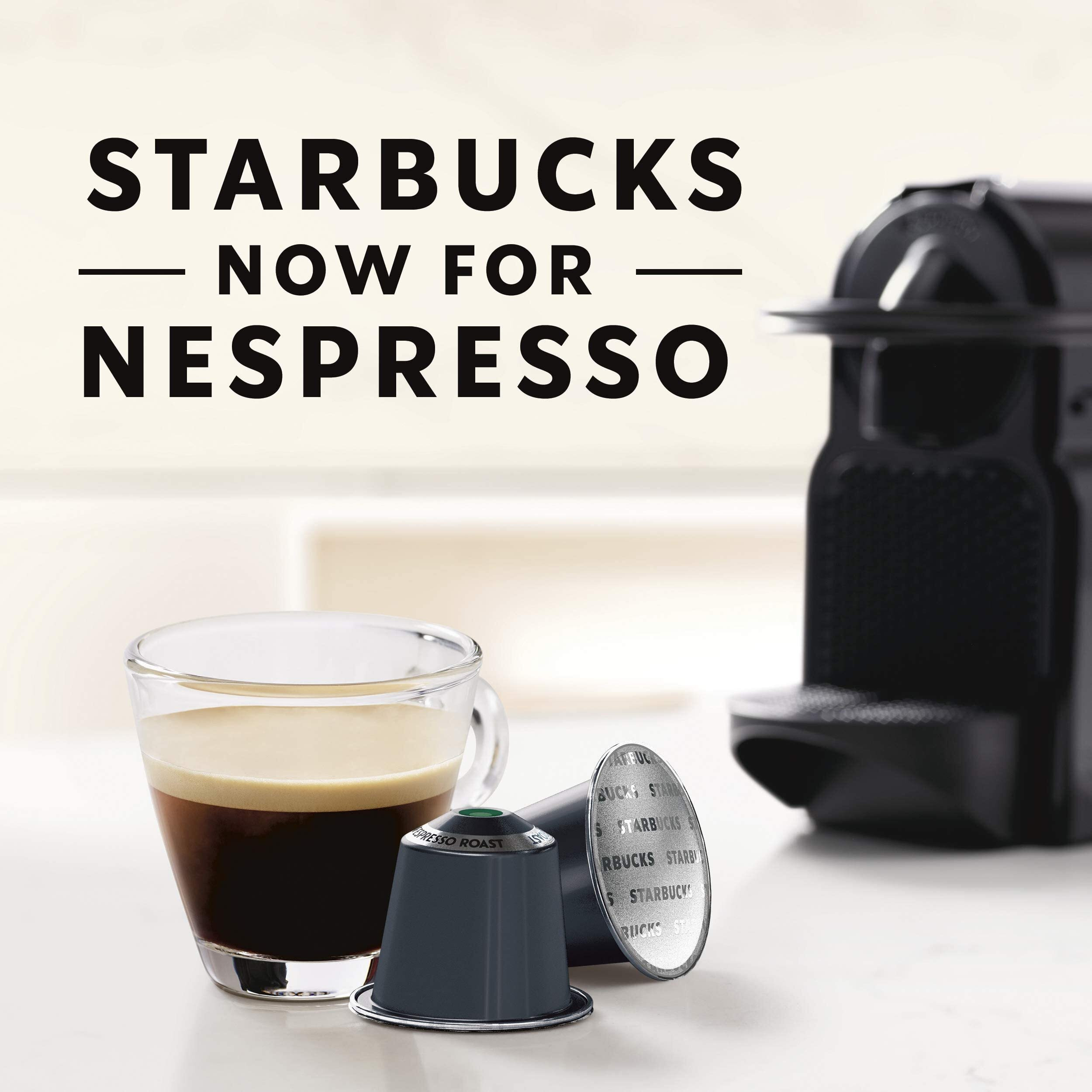 STARBUCKS Decaf Espresso Roast by Nespresso, 2.01 oz  57 g, 5 Pack