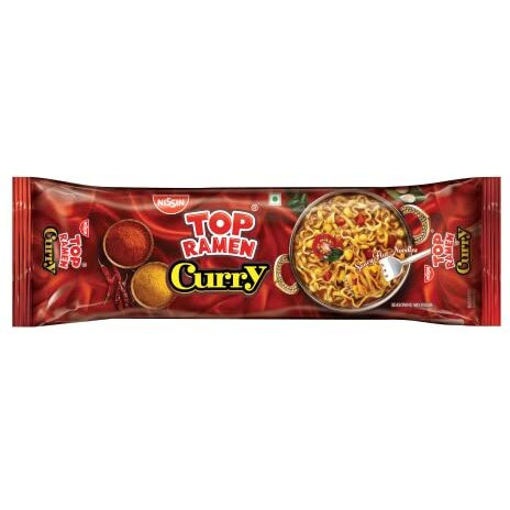 Top ramen Instant Vegetarian Noodles Curry Veg 420 Gm