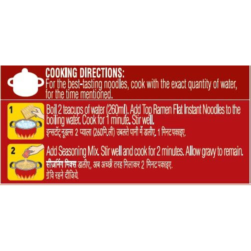 Top ramen Instant Vegetarian Noodles Curry Veg 420 Gm