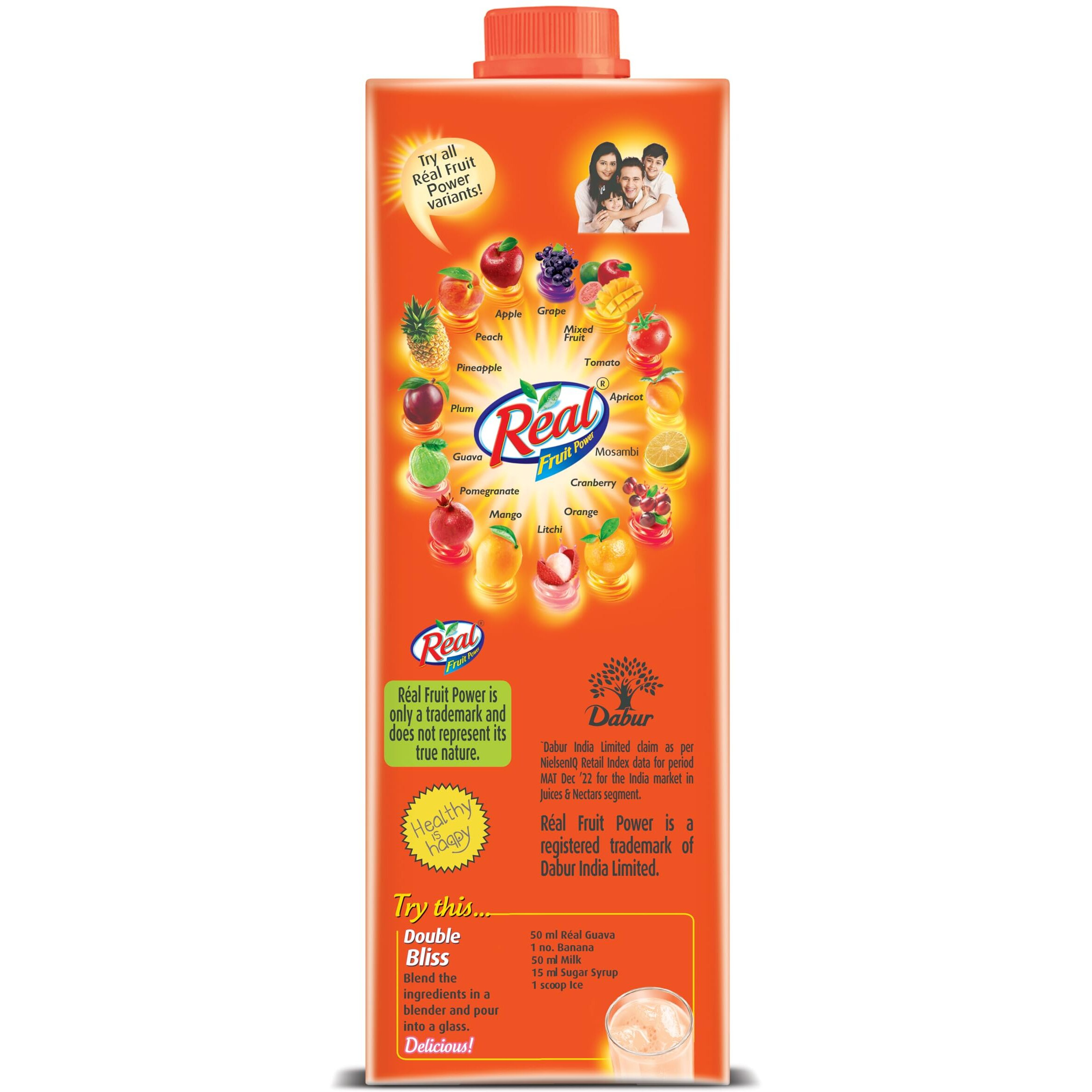 Real Guava Fruit Juice -1L (Pack of 2) | Rich in Vitamin C | No Added Preservatives, No Artificial Colors & Flavours | Goodness of Best fruits | Daily Dose of Fruit Nutrition | Tasty, Refreshing & Energising Drink