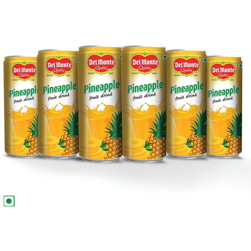 Del Monte Pineapple Fruit Drink Gift Pack, Pack of 6, 240ml
