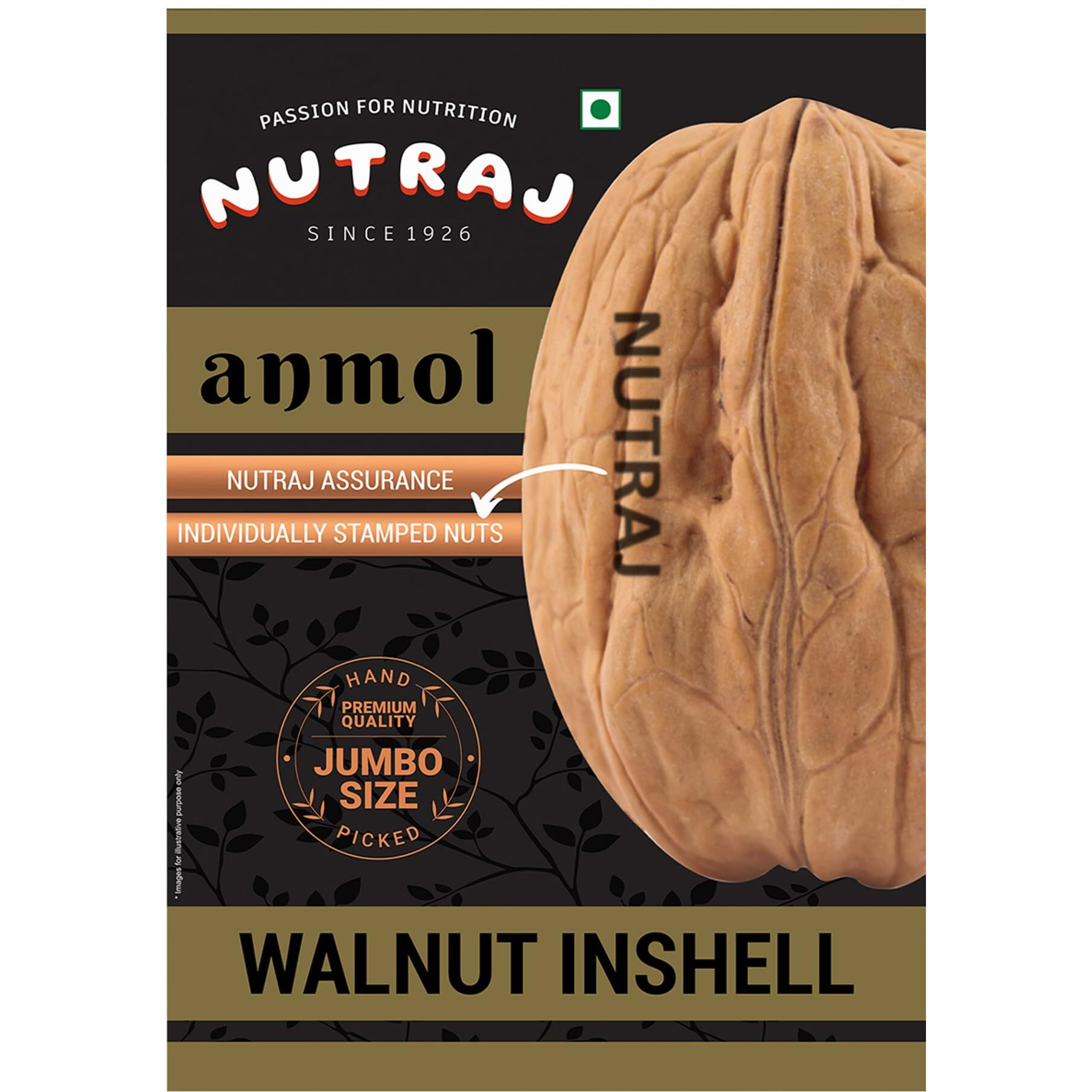 Nutraj Anmol Indian Walnut Inshell (Akhrot) 1Kg Box | Dry Fruits & Nuts | Crunchy Walnuts