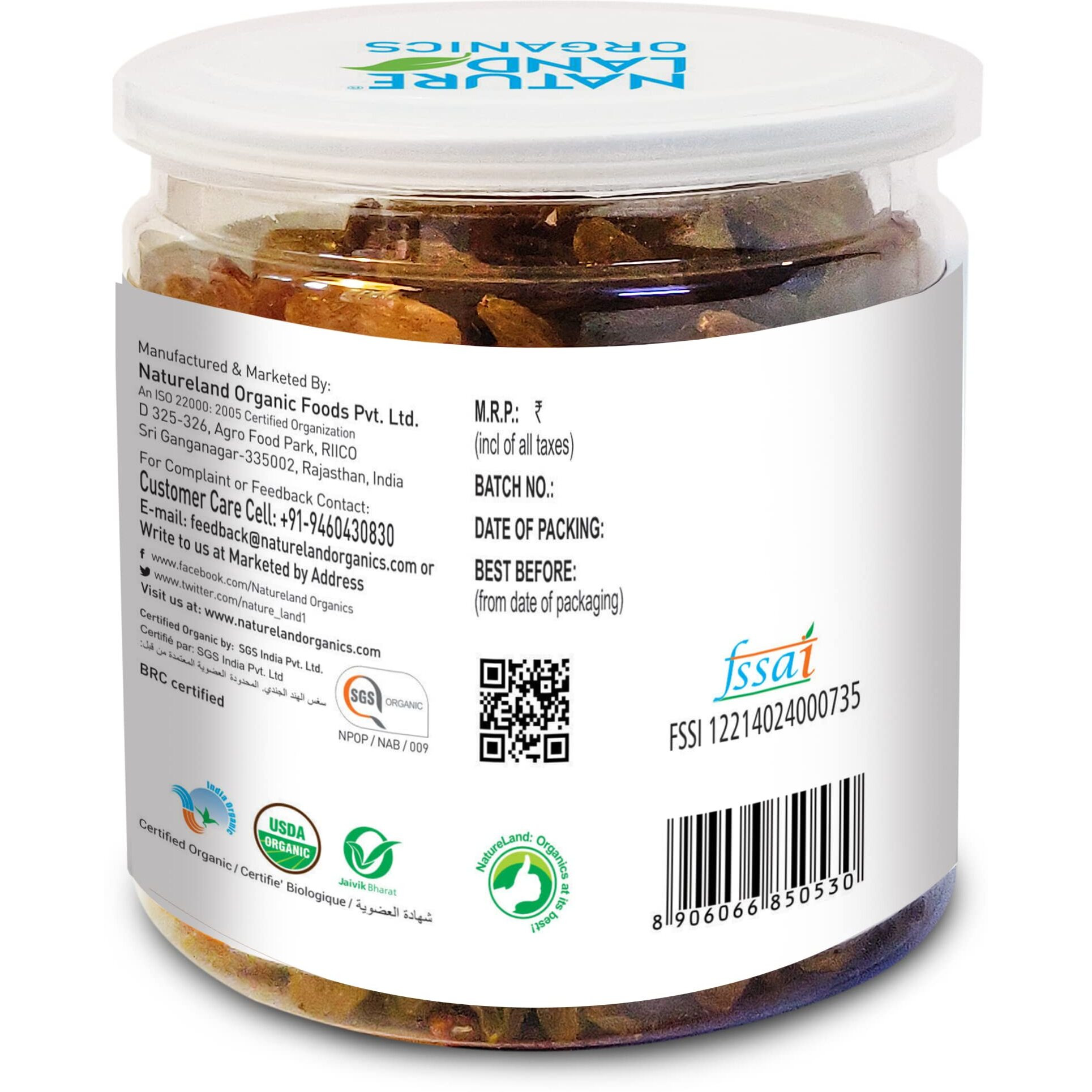 Natureland Organics Raisins/Kismis 250 Gm - Organic Raisins