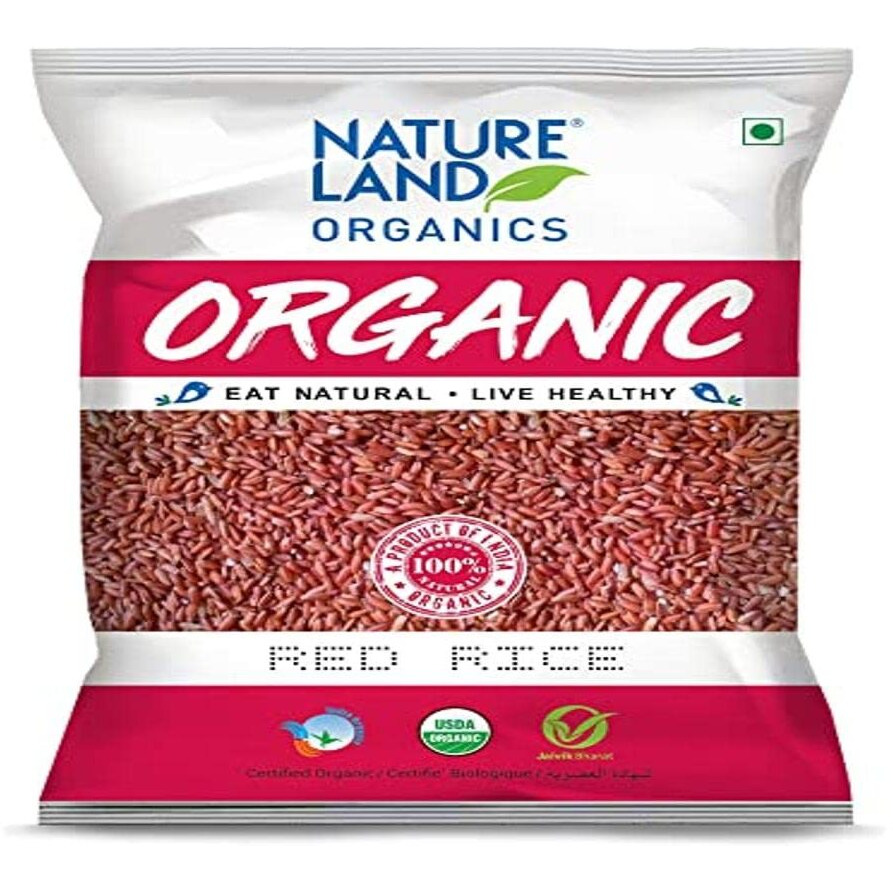 Natureland Organics Red Rice 1 Kg - Organic Rice