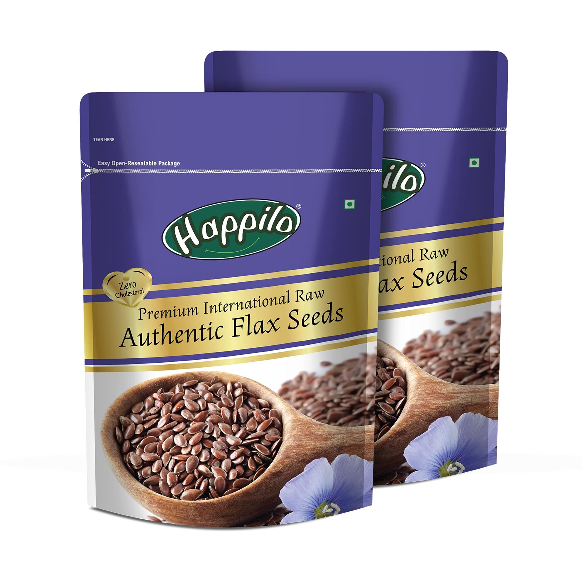 Happilo Premium Raw Authentic Flax seeds 250g (Pack of 2)