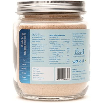 Flyberry Gourmet Dates Powder 300 g | Dried Dates powder | Finely Ground Kharik Powder | Delicious Alternative to Sugar | Best For Kids & Adults | No added Preservatives | Natural Sweetener| No added Sugar