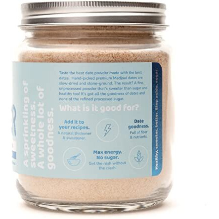 Flyberry Gourmet Dates Powder 300 g | Dried Dates powder | Finely Ground Kharik Powder | Delicious Alternative to Sugar | Best For Kids & Adults | No added Preservatives | Natural Sweetener| No added Sugar